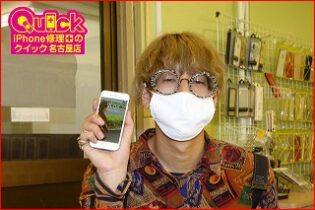 ☆iPhone8のガラス割れ、バッテリー交換に名古屋市よりご来店！クイック名古屋