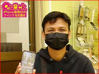 ☆豊明市よりGalaxyS9のバッテリー交換修理にご来店！アイフォン修理のクイック名古屋