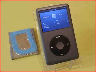 ipod classic 128GB HDD＆バッテリー交換液晶不良dock付き ジャンクのiPodClassicを直そうね ～iPodClassic(第六世代)80GB→128GB