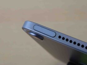 iPad mini 6のスリープボタンが陥没して押せなくなった修理前の状態