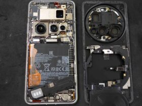 Xiaomi 15 Ultraを分解して新しいディスプレイへ交換する修理作業の様子
